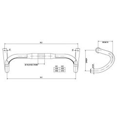 XLC HB-R05 Yol Gidonu Mat Siyah 31.8/440mm