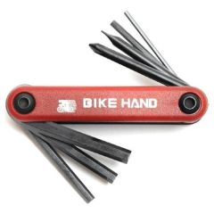 Bike Hand YC-267 Alyan Çakı 7 Fonksiyonlu Kırmızı