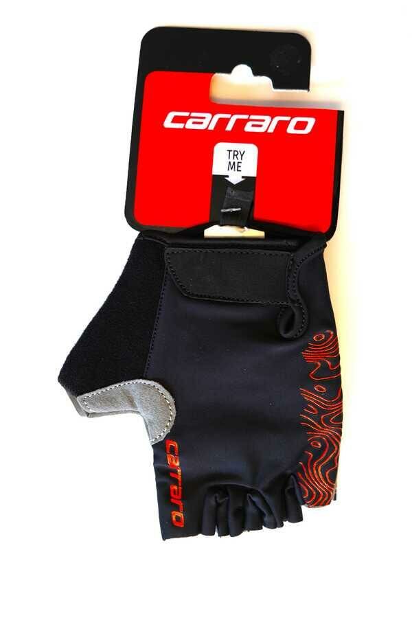Carraro CR-23013 Kısa Parmak Eldiven Siyah-Kırmızı