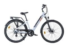 Alba City 2 Premium Elektrikli Şehir Bisikleti H Disk 12.8 Ah LCD Gösterge Beyaz