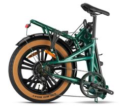 2025 Loop Coaster 20 Kolon Elektrikli Katlanır Bisiklet Fat Bike Kırmızı