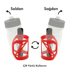 Impact T-SIDE Sağ/Sol Ayarlı Plastik Suluk Matara Kafesi Neon Sarı