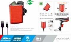 Eastpower Briviga LW-R200 USB Şarjlı 100LM Bisiklet Arka Stop