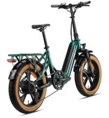 2025 Loop Coaster 20 Kolon Elektrikli Katlanır Bisiklet Fat Bike Yeşil