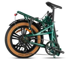 2025 Loop Coaster 20 Kolon Elektrikli Katlanır Bisiklet Fat Bike Yeşil