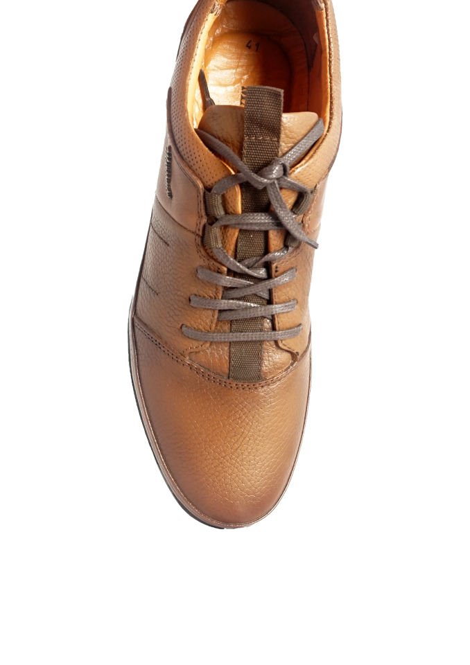 MARCOMEN Genuine Leather Winter Tan Men's Shoes