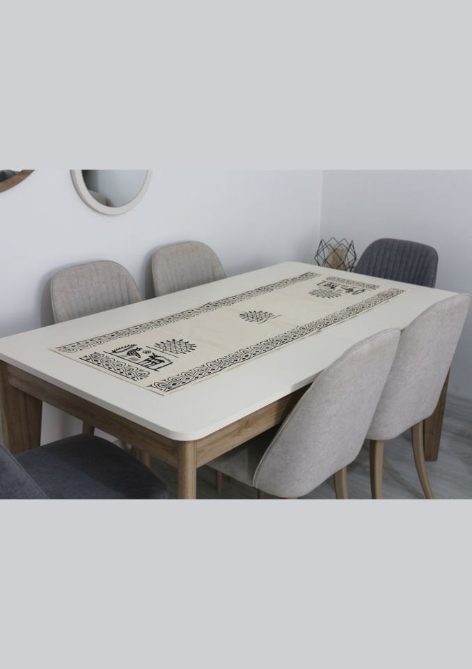 Traditional Wooden Hand Printed Hittite Pattern Runner