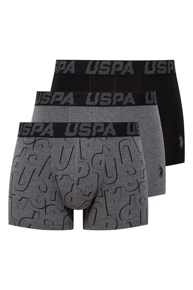 U.S. POLO ASSN. Erkek Pamuklu 3Lü Erkek Boxer 80496