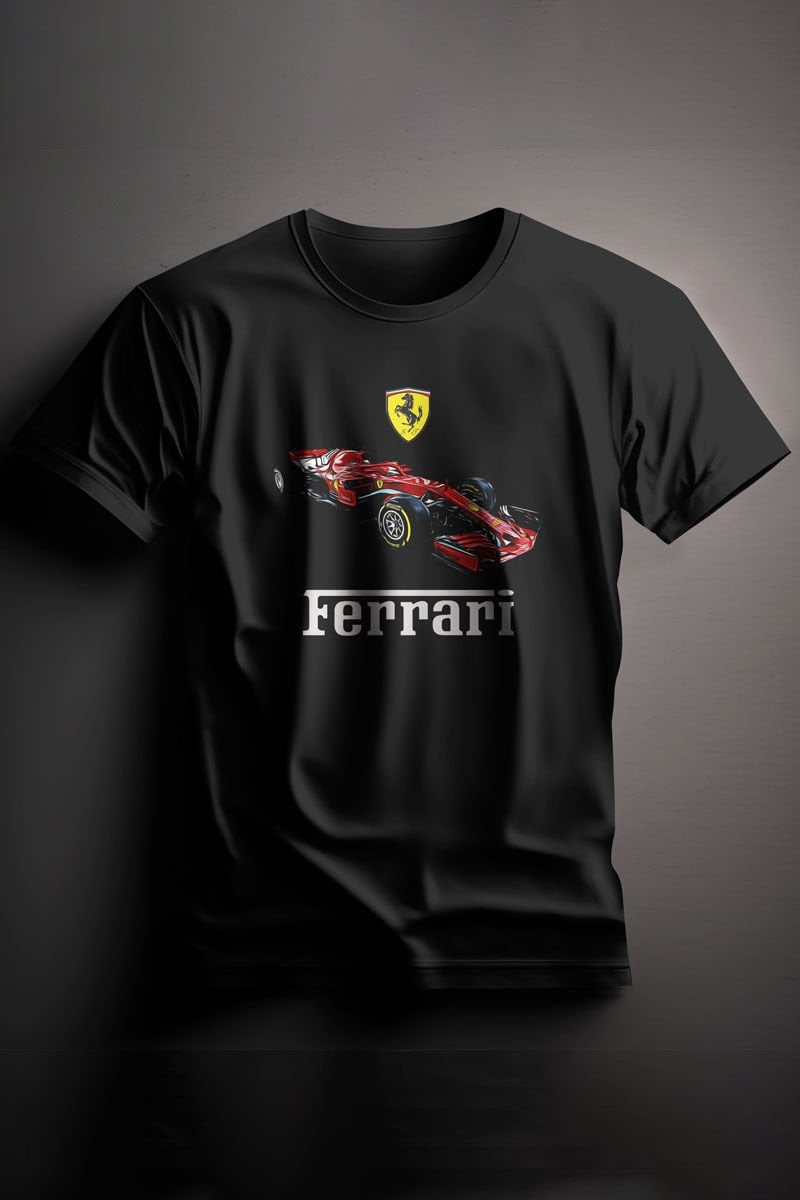 T top shirt ferrari