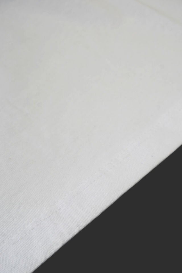 Unisex Baskılı Beyaz Tişört Geometrik