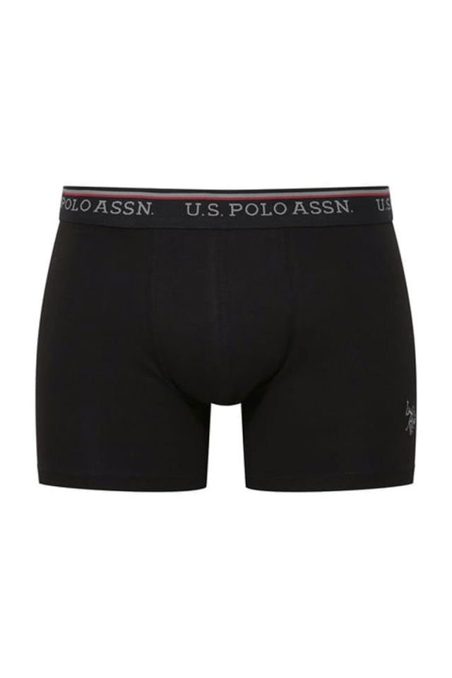 U.S. POLO ASSN. 80481 Uzun Paça Modal Erkek Boxer Siyah