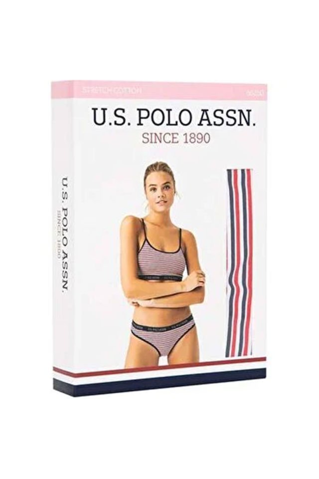 U.S. POLO ASSN. 66250 Kadın Lacivert Büstiyer Slip Takım