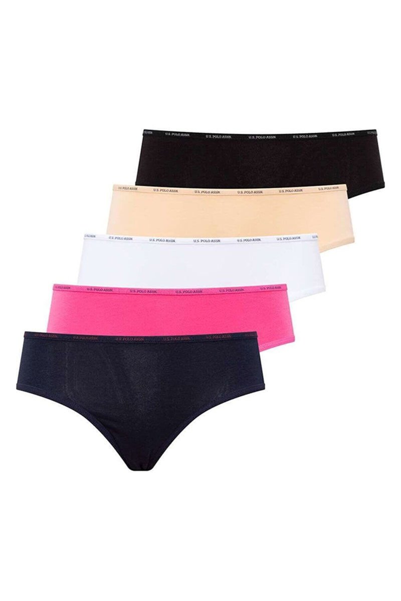 U.S. POLO ASSN. 67002 Kadın 5'li Yüksek Bel Slip TBSFL