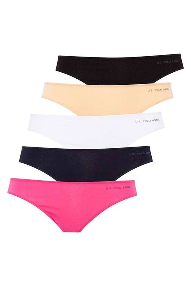 U.S. POLO ASSN. 67006 Kadın 5'li Kıl Lastikli Slip TBSFL