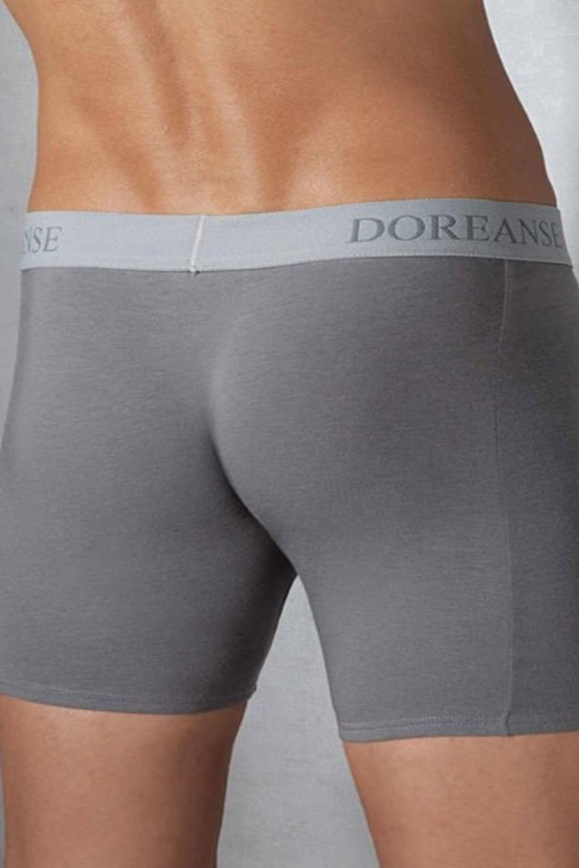 Men's Modal Striped Regular Leg Boxer 1780 Gray