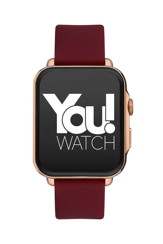 You Watch F13-YF132 Rose & Dark Red Silicon Unisex Kol Saati