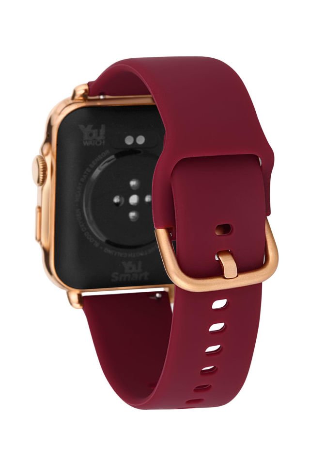 You Watch F13-YF132 Rose & Dark Red Silicon Unisex Kol Saati