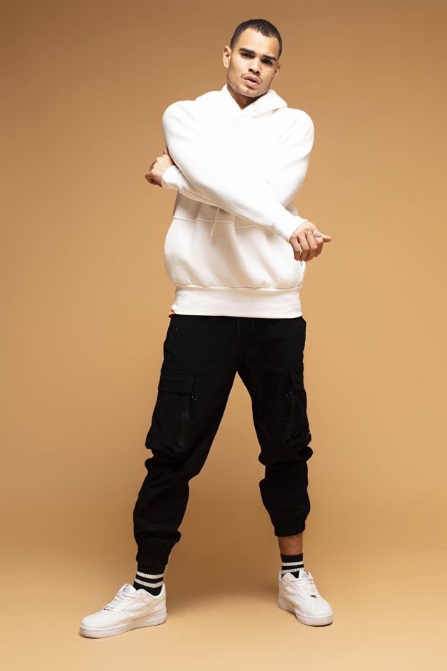 Catch Kapüşonlu Oversize Sweatshirt K-329 Beyaz M