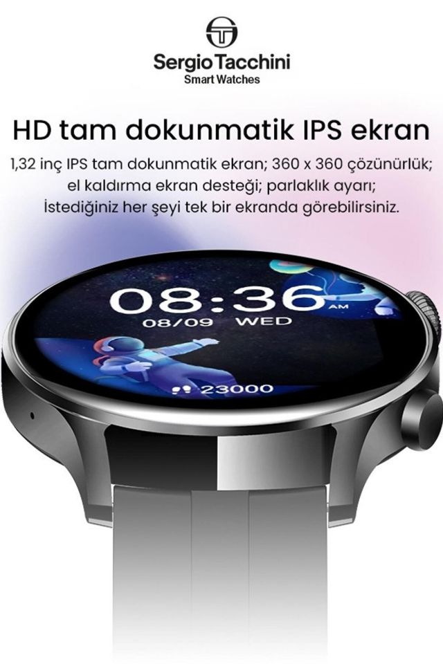 Akıllı Saat Arama Özellikli Ips Ekran Spor Modları Kırmızı