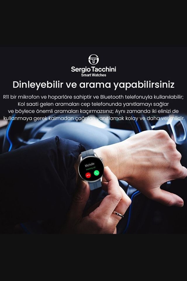 Akıllı Saat Arama Özellikli Ips Ekran Spor Modları Kırmızı