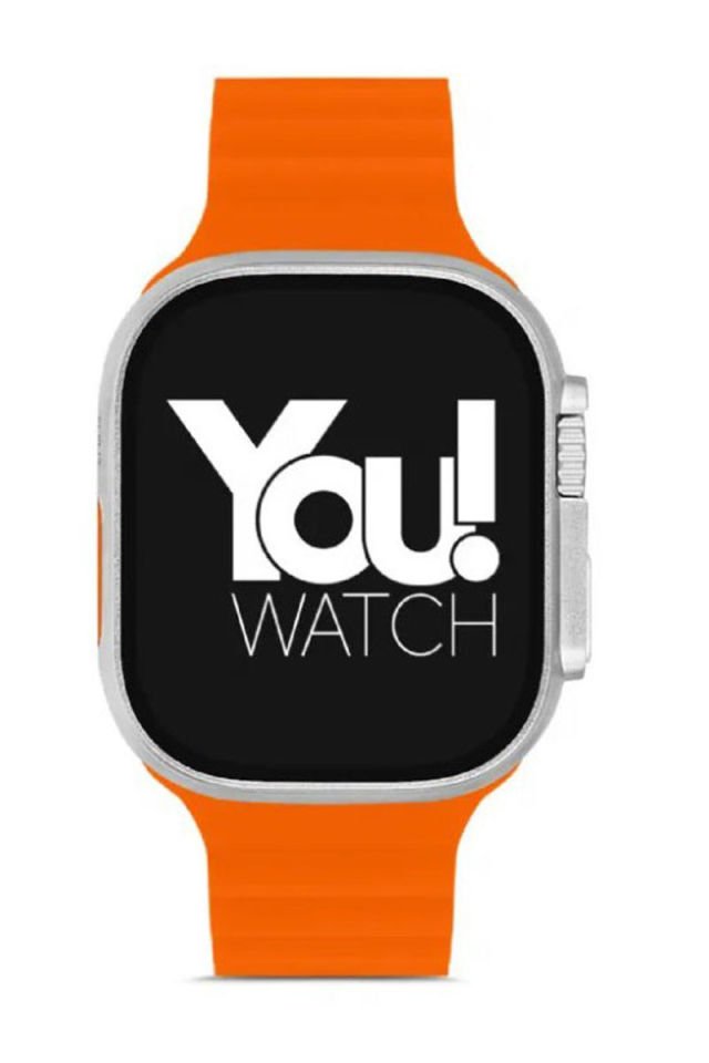 You Watch A8-A87 You Smart GOLD & Orange Silicon Unisex Saat