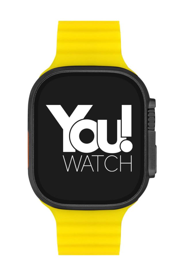 You Watch A8-A82 You Smart Black & Yellow Silicon Kol Saati