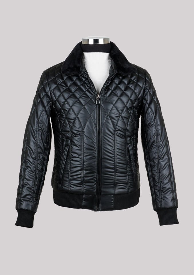 Men's Quilted Coat Black