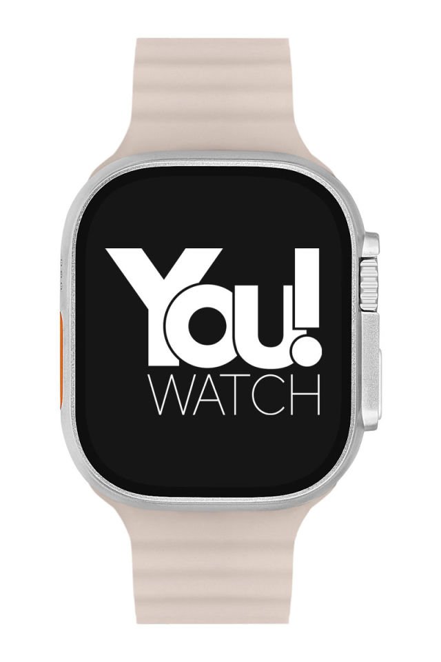 You Watch A8-A85 You Smart Silver & Gray Silicon Kol Saati