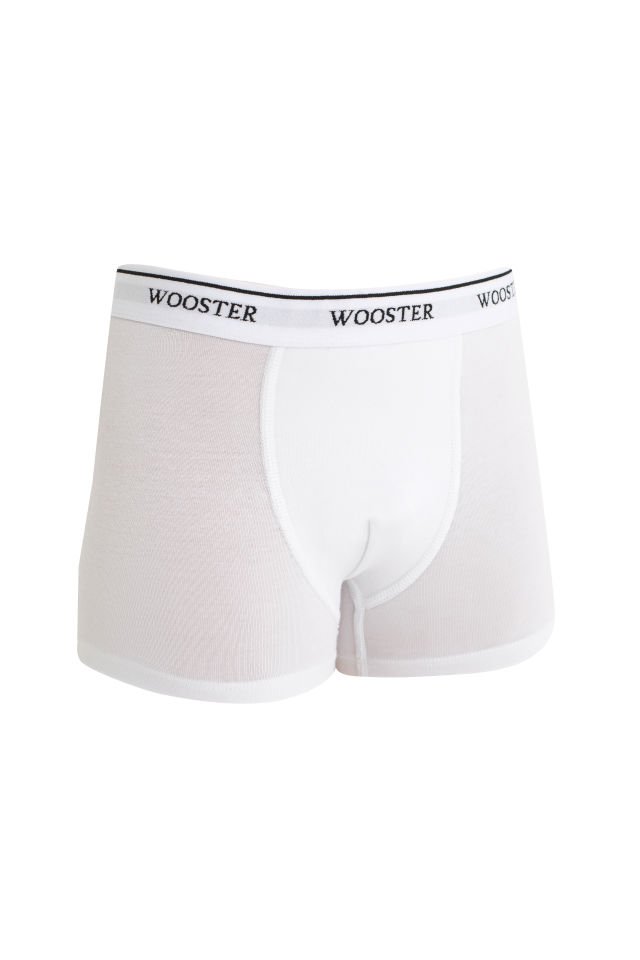 Beyaz Pamuklu Erkek Çocuk Boxer