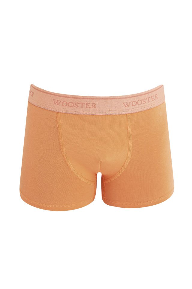 Turuncu Pamuklu Erkek Çocuk Boxer