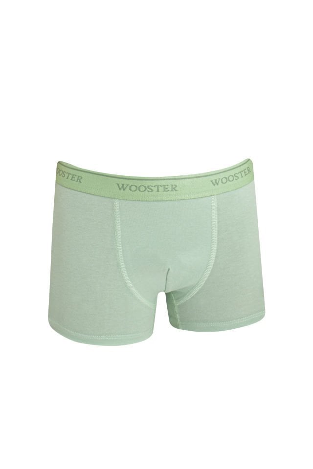 Yeşil Pamuklu Erkek Çocuk Boxer