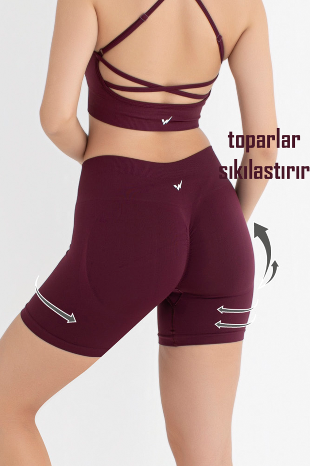 Kadın Push Up Toparlayıcı Yüksek Bel Dikişsiz Spor Tayt