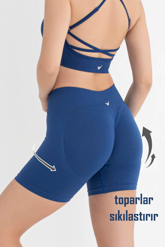 Kadın Push Up Toparlayıcı Yüksek Bel Dikişsiz Spor Tayt