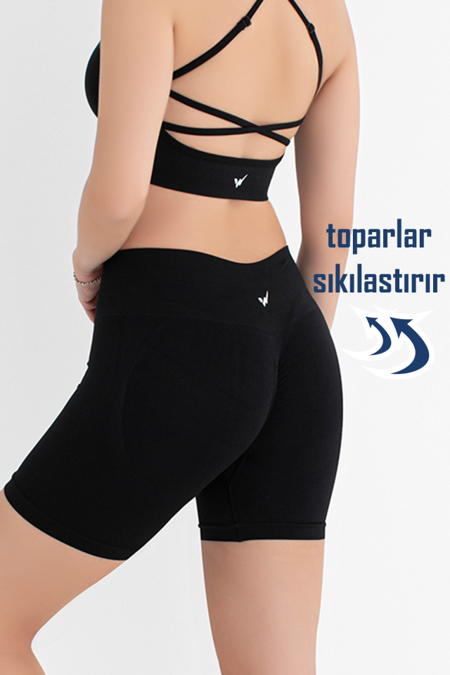 Kadın Push Up Toparlayıcı Yüksek Bel Dikişsiz Spor Tayt