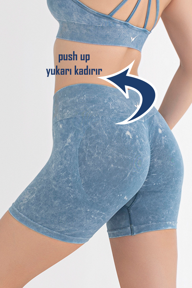 Kadın Push Up Toparlayıcı Yüksek Bel Dikişsiz Spor Tayt