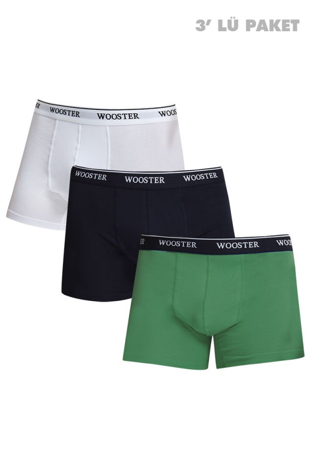 Pamuklu Erkek İç Giyim 3'lü Boxer