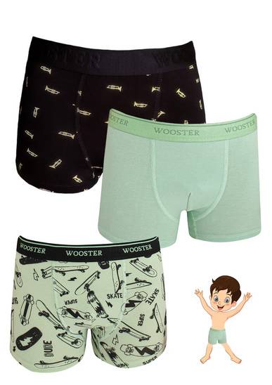 Wooster 3'lü Erkek Çocuk Pamuklu Boxer