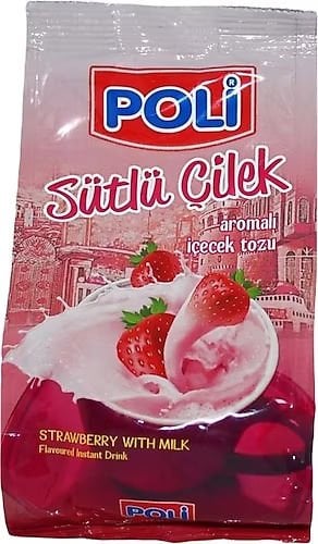 Poli Sütlü Çilek Toz Aromalı İçecek 250 Gr