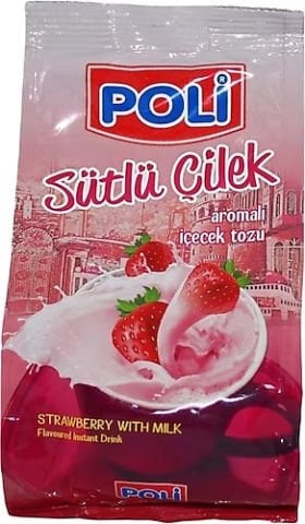 Poli Sütlü Çilek Toz Aromalı İçecek 250 Gr