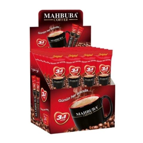 MAHBUBA 3 Ü 1 ARADA 48 Lİ 18 GR STİCK KAHVE KUTU