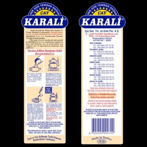 Karali Demliğin Beklediği Çay 5000 Gr