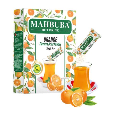 MAHBUBA PORTAKALLI 24 LÜ 1,5 GR SICAK TOZ İÇECEK STİCK KUTU
