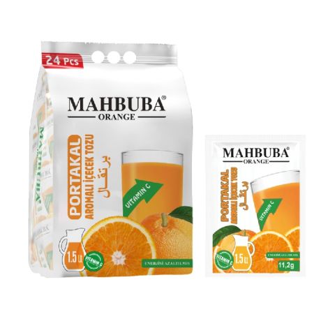 MAHBUBA SOĞUK TOZ İÇECEK PORTAKAL 11,2 GR 24*24