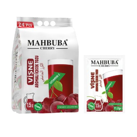 MAHBUBA SOĞUK TOZ İÇECEK VİŞNE 11,2 GR 24*24