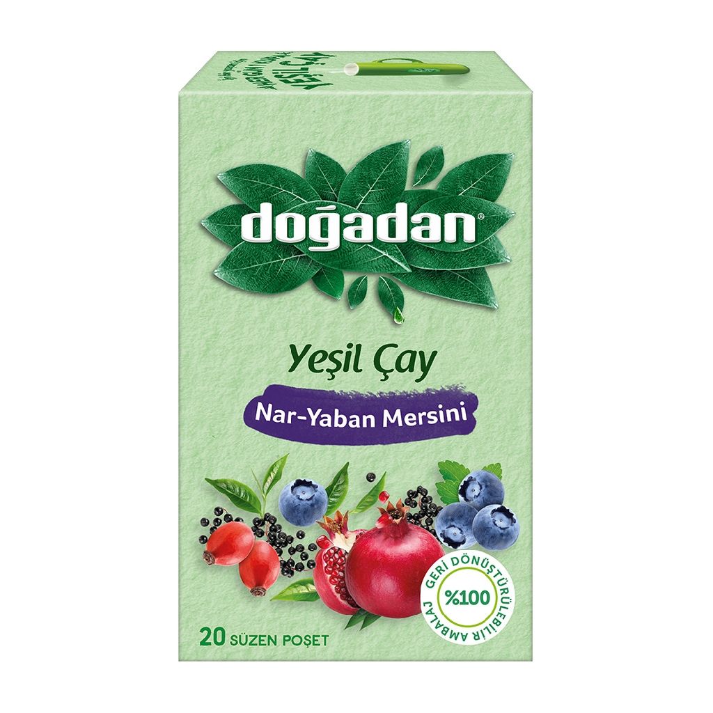 DOĞADAN YEŞİL ÇAY NAR-YABAN MESİNİ KARIŞIMI*12