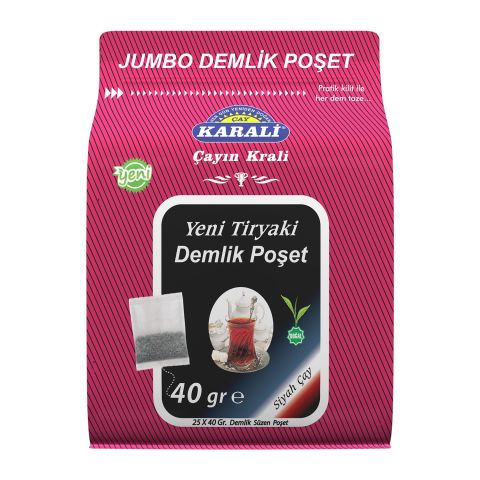 Karali Tiryaki Demlik Poşet 25*40 Gr