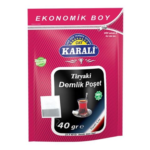 Karali Tiryaki Demlik Poşet 25*40 Gr