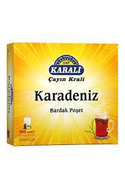 Karali Karadeniz Siyah Çay Bardak Poşet 100*2 Gr