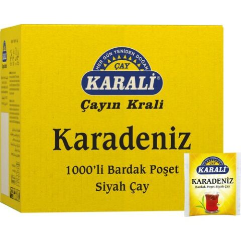 Karali Karadeniz Siyah Çay Bardak Poşet 1000*1,5 Gr