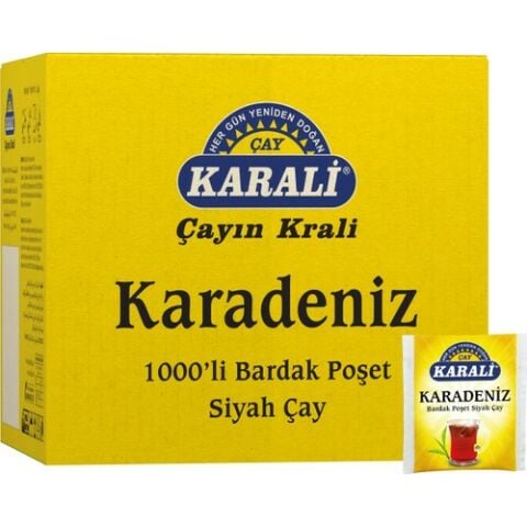 Karali Karadeniz Siyah Çay Bardak Poşet 1000*1,5 Gr